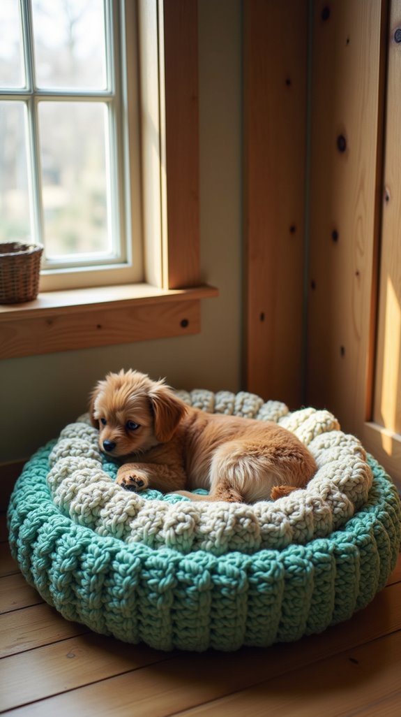 eco friendly dog bed creation