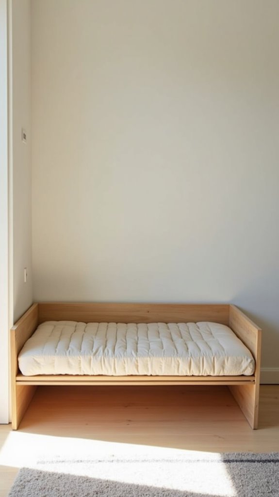 elegant minimalist dog bed