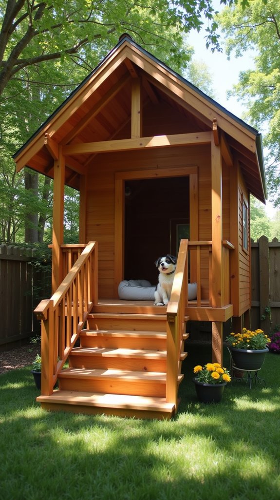 elevated dog house porches