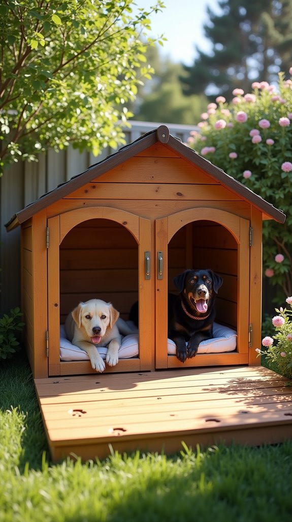 elevated double dog house benefits