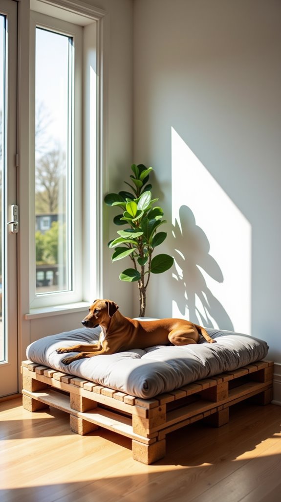 elevated stylish dog bed