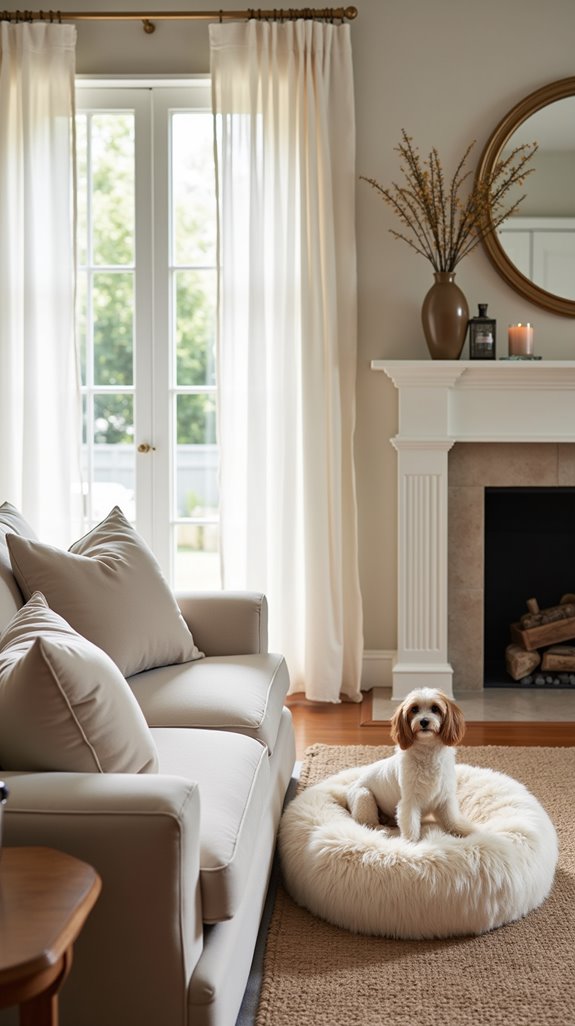 faux fur dog beds elegance