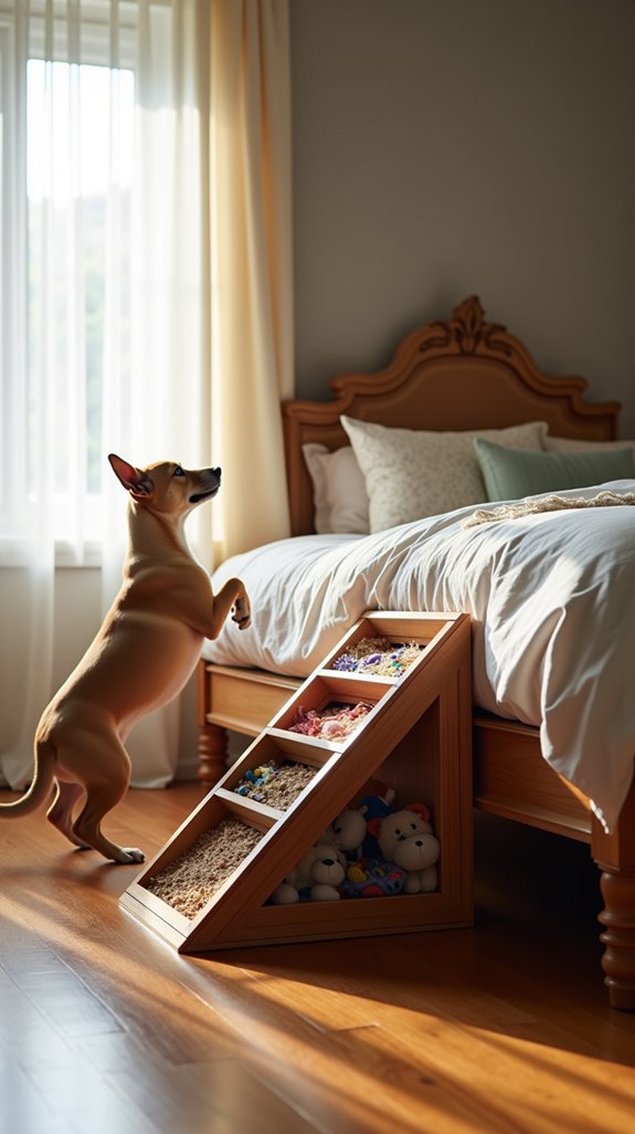 folding ramp with storage