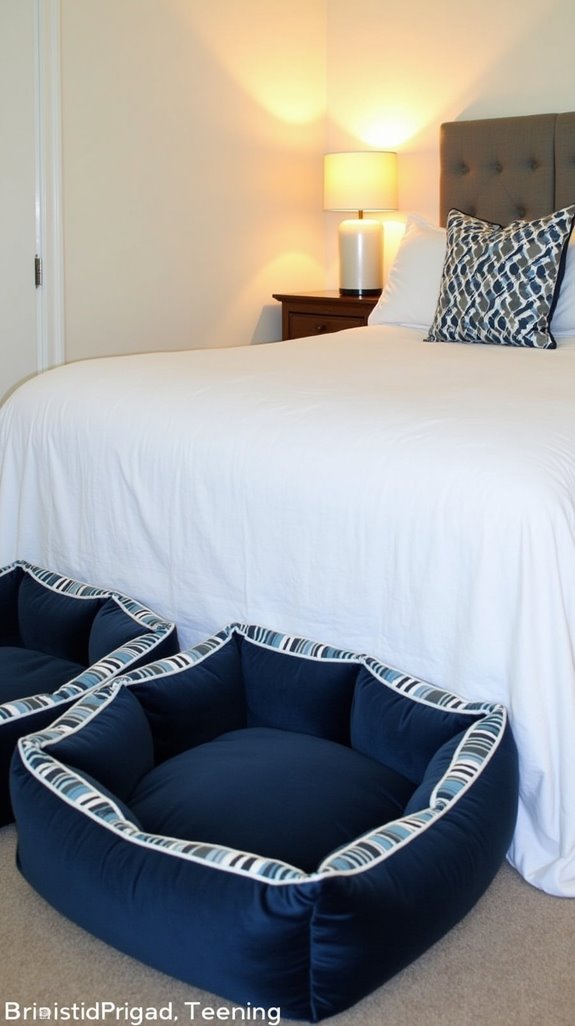 harmonious dog bed color coordination