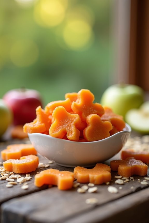 homemade apple oatmeal dog treats