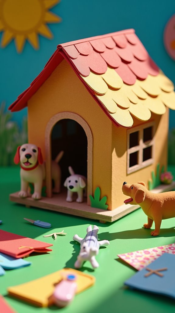 interactive doghouse with creativity