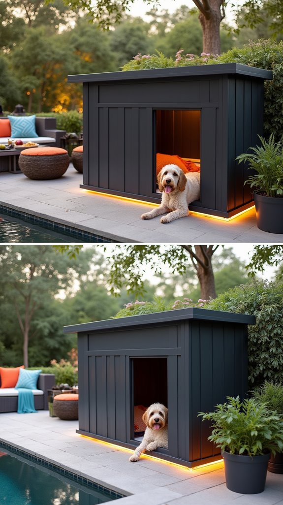 luxury outdoor dog kennel