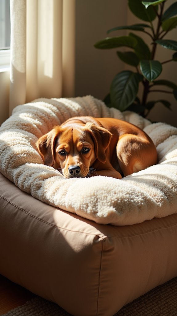 memory foam dog pillow