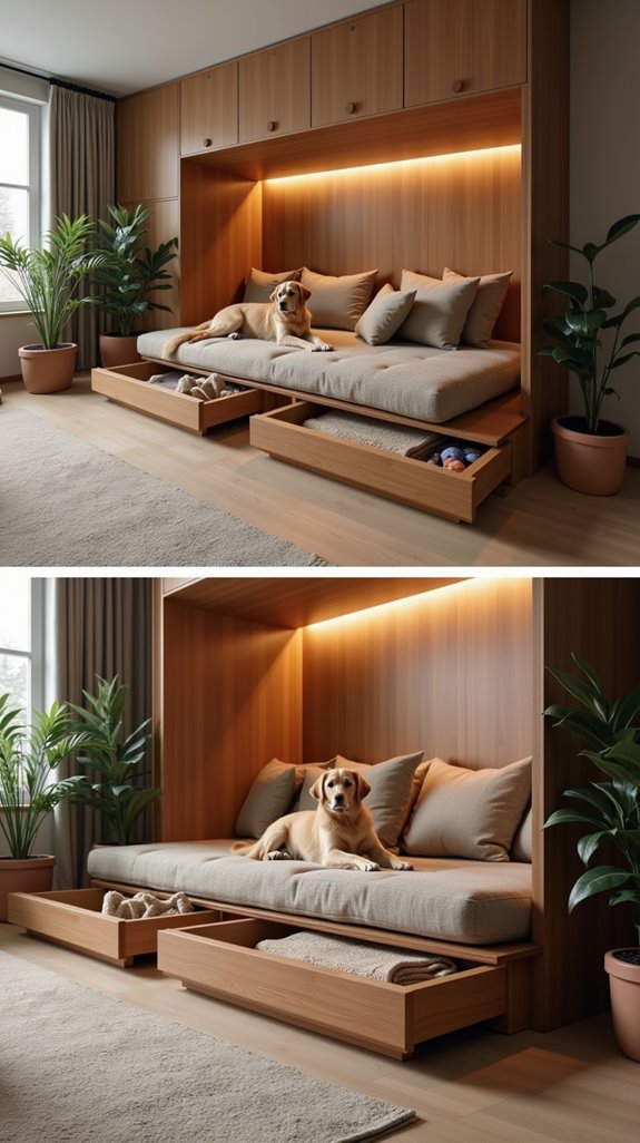 modular customizable dog bed