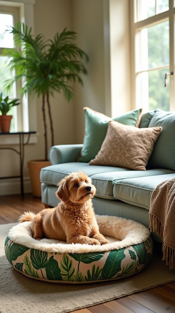 nature inspired cushioned dog beds