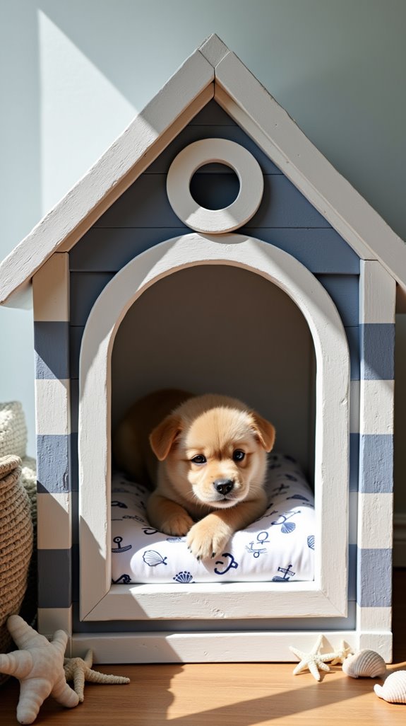 nautical dog retreat design