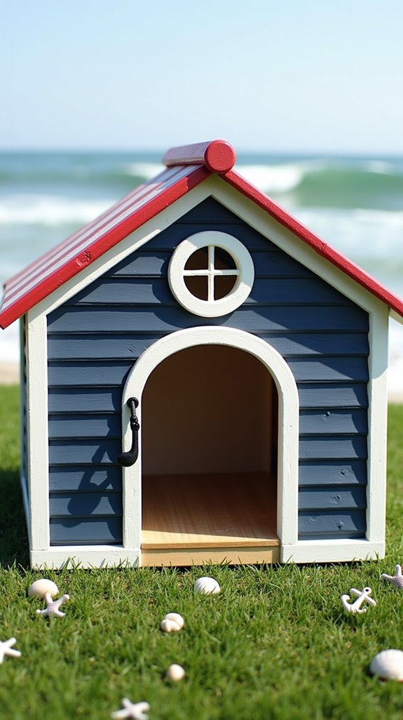 nautical themed dog house design