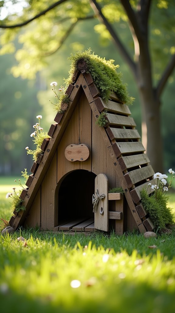 pallet dog house design