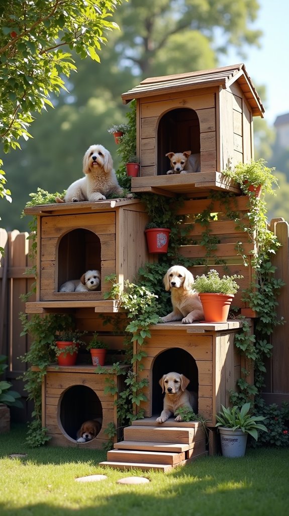 pallet playground for dogs