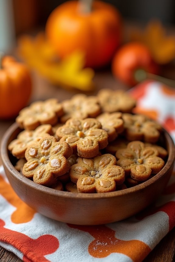 peanut butter pumpkin dog treats