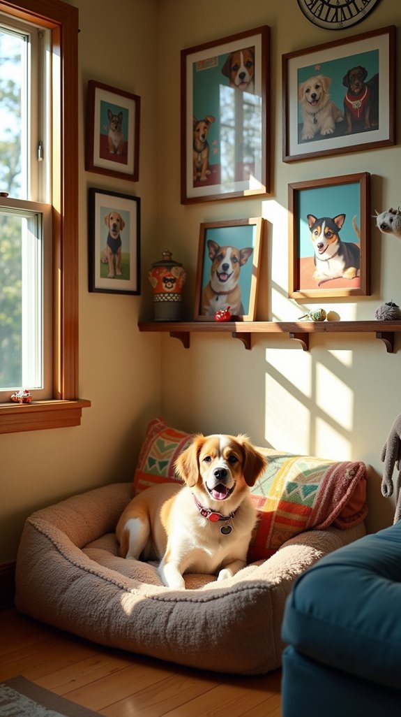 personalized dog art display
