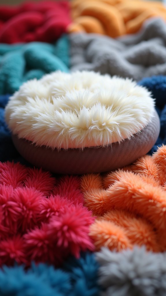 plush customizable dog bed