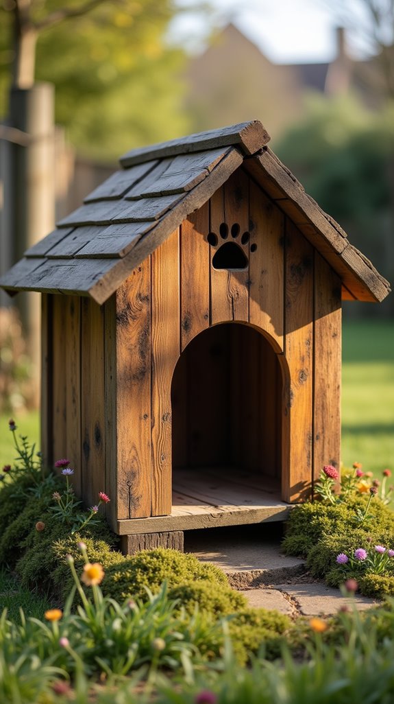 rustic pallet dog house