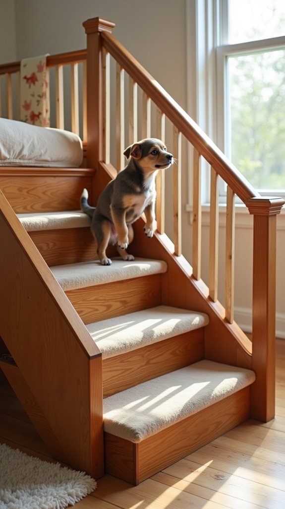 safe pet stairs support