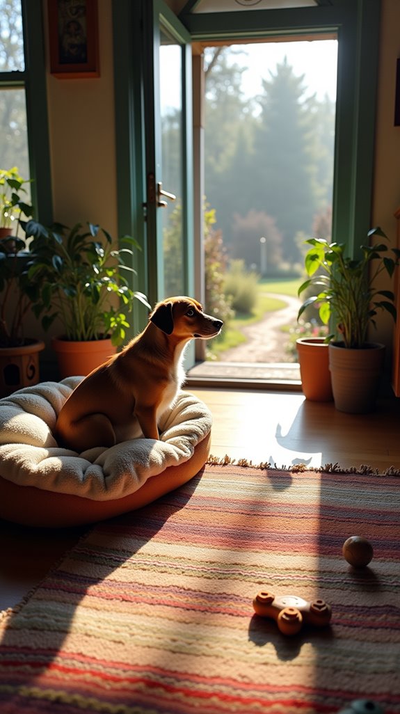 scenic dog walking path