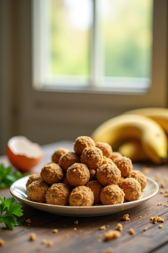 simple nutty banana treats
