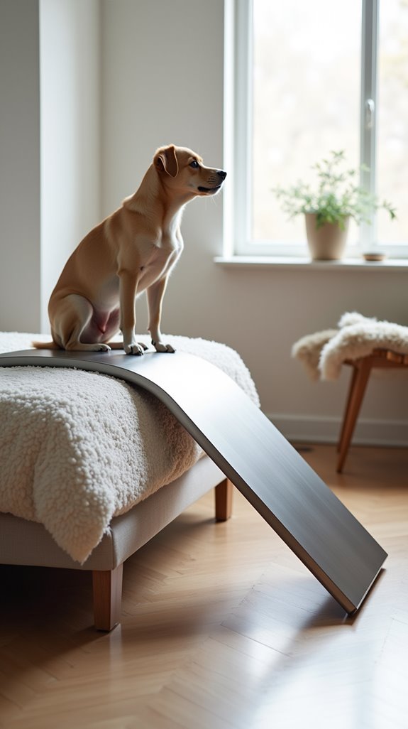 sleek functional dog ramp
