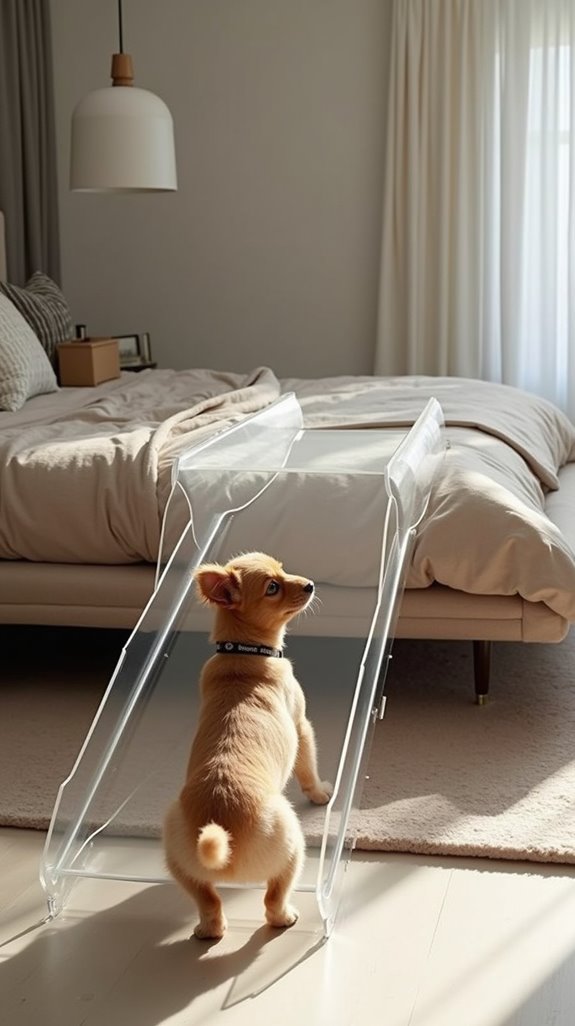 stylish acrylic pet ramp