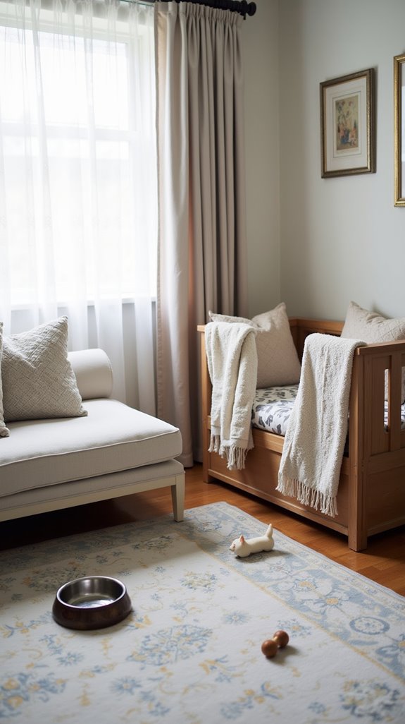 stylish and comfortable dog crate