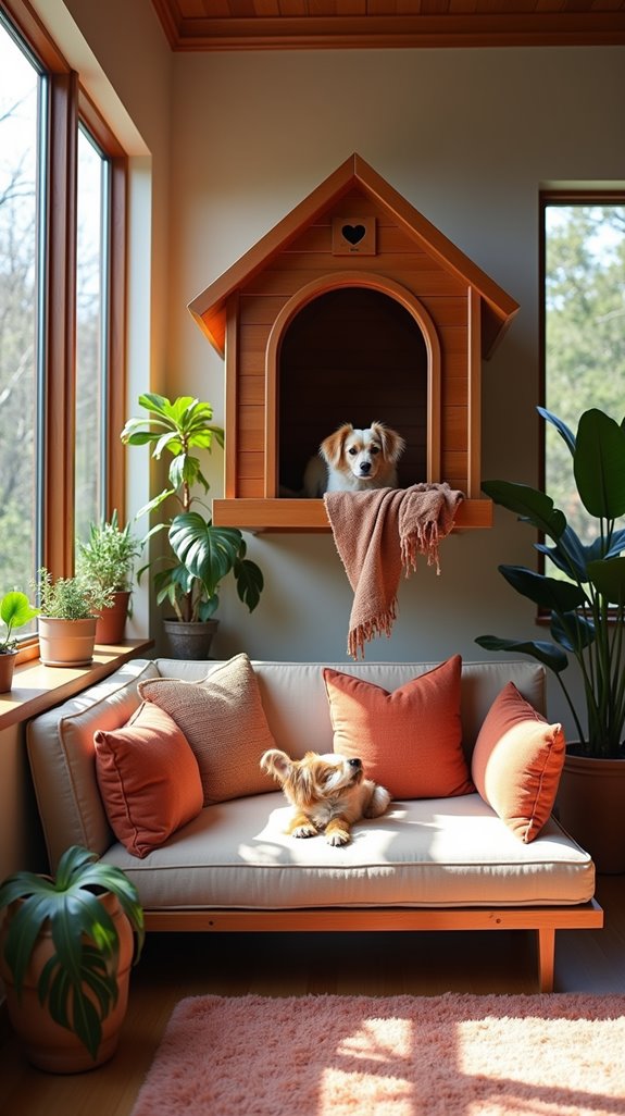 stylish and comfortable dog loft