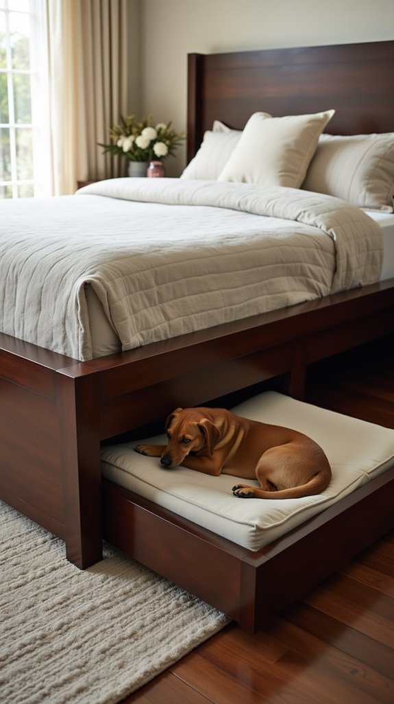 stylish bed frame for dogs