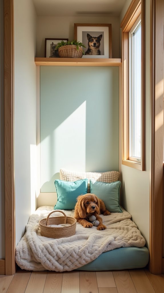 stylish built in dog sanctuary