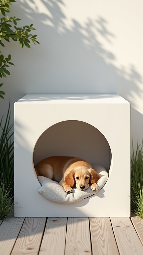 stylish compact dog house