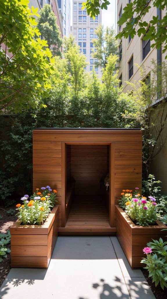 stylish compact dog house