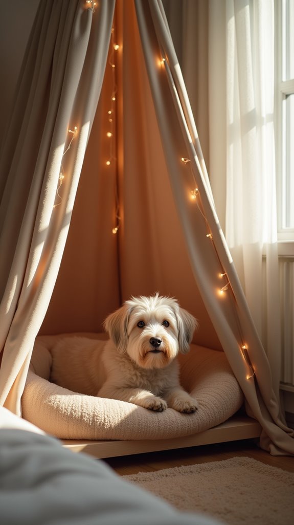 stylish cozy dog retreat