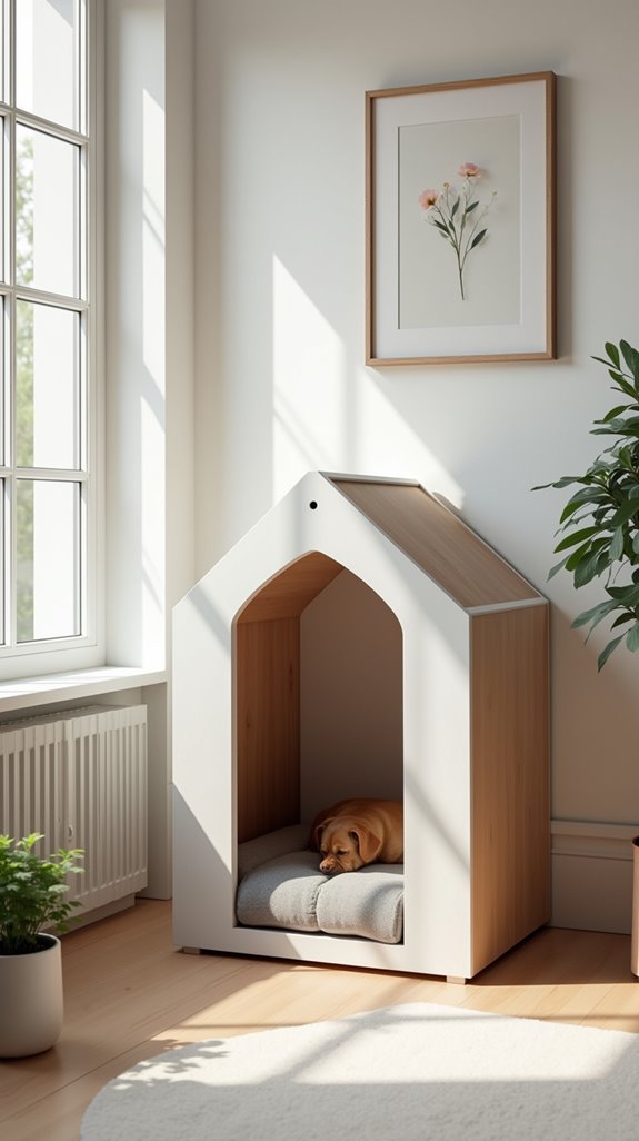 stylish cozy dog retreat