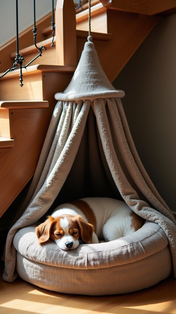 stylish dog canopy bed