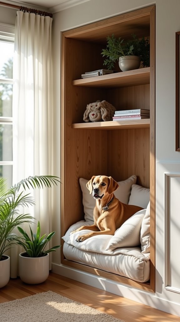 stylish dog corner nook