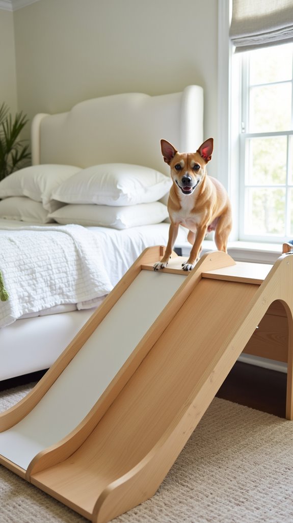 stylish dog ramp slide