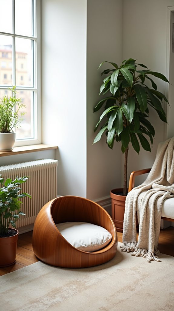 stylish ergonomic dog bed