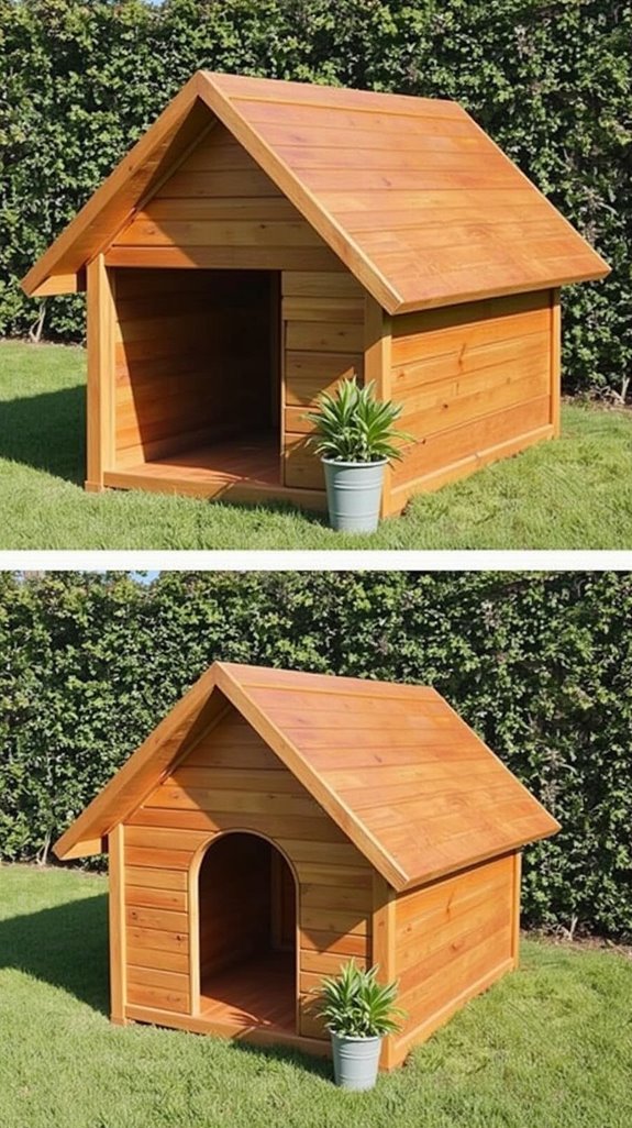 stylish geometric dog house