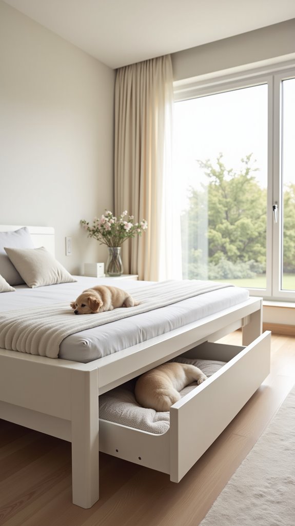 stylish hidden pet bed