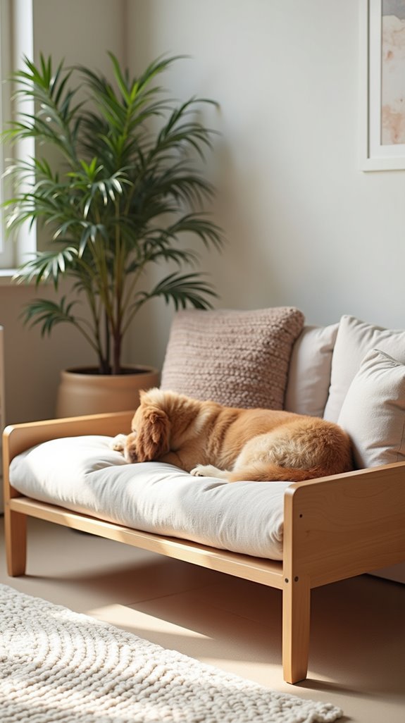 stylish minimalist dog bed
