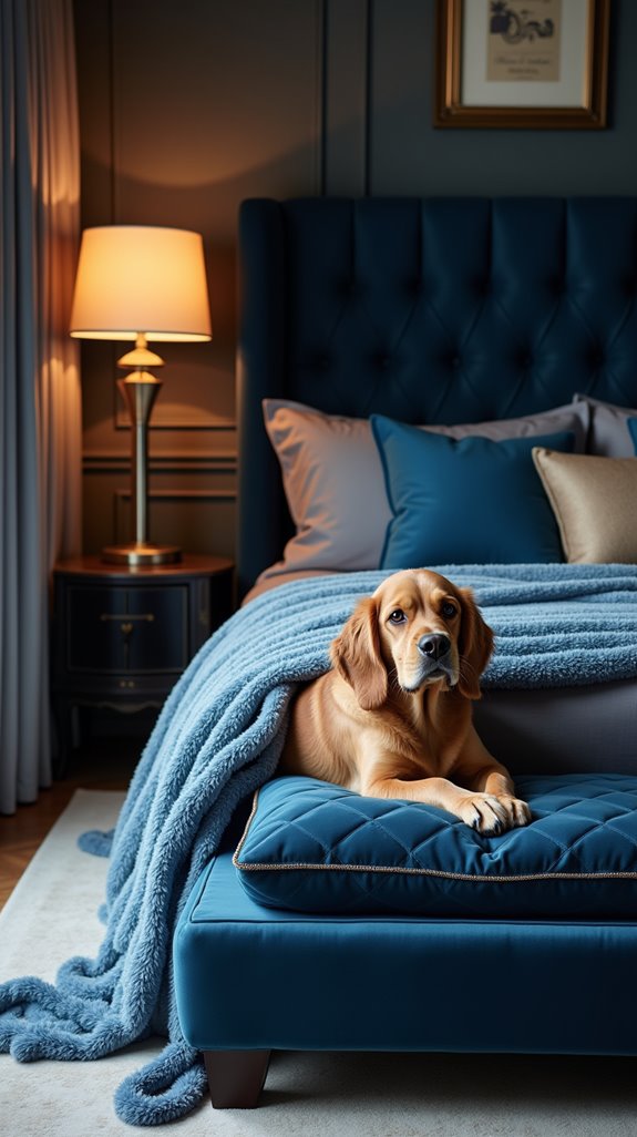 stylish pet friendly bedroom design