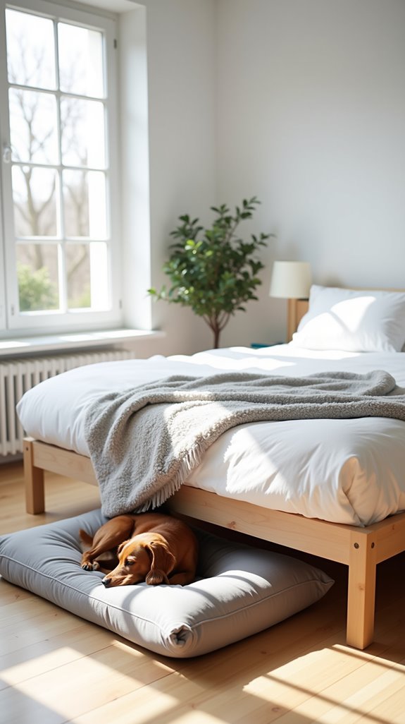 stylish pet friendly bedroom design
