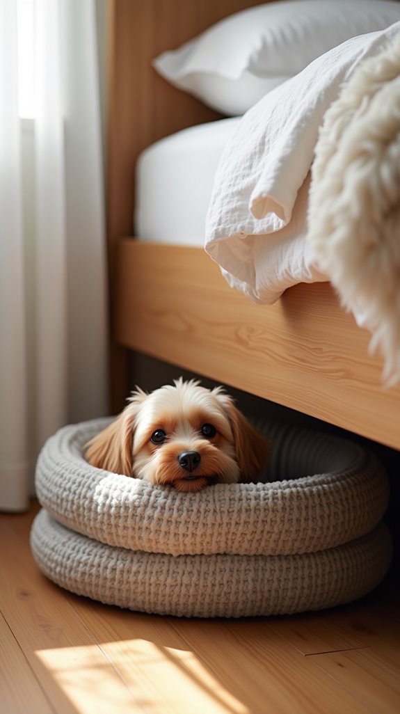 stylish space saving dog bed