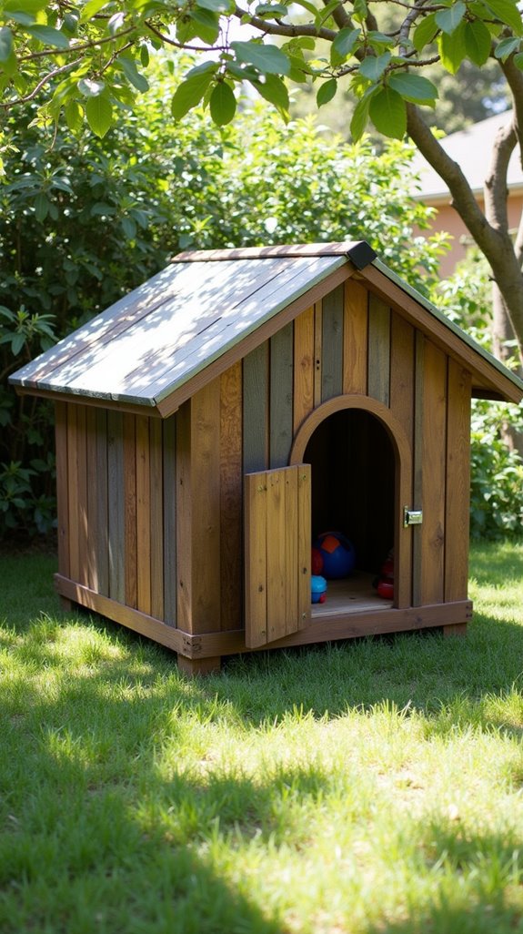 stylish storage dog house