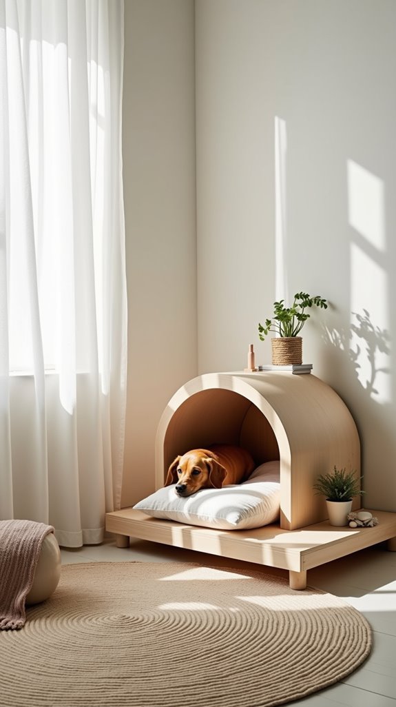 stylish sustainable dog retreat