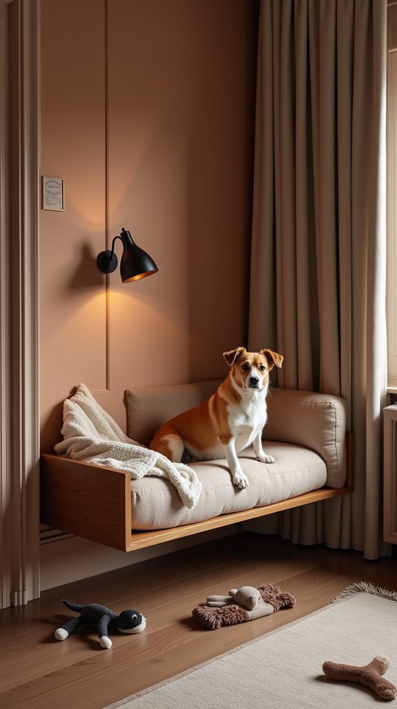stylish wall mounted dog beds