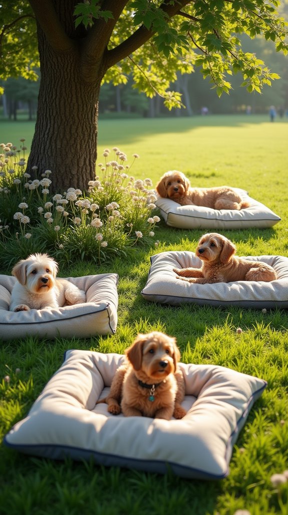 sustainable cozy dog bed