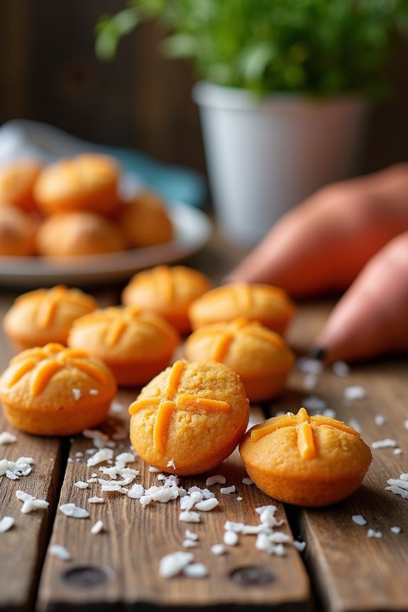 sweet potato cheddar treats